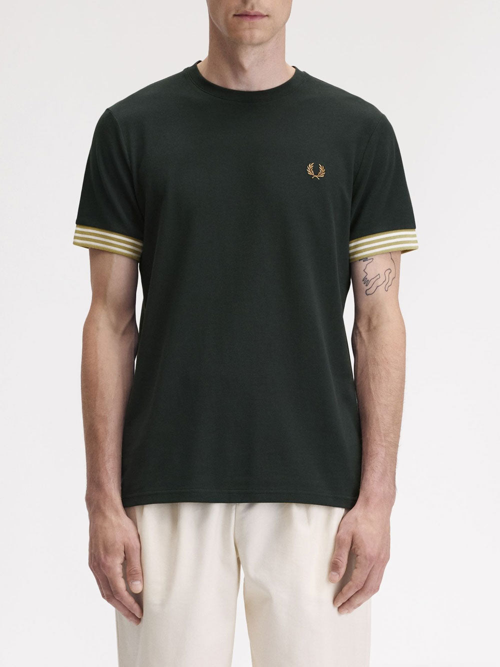 T-shirt Fred Perry da Uomo - Verde