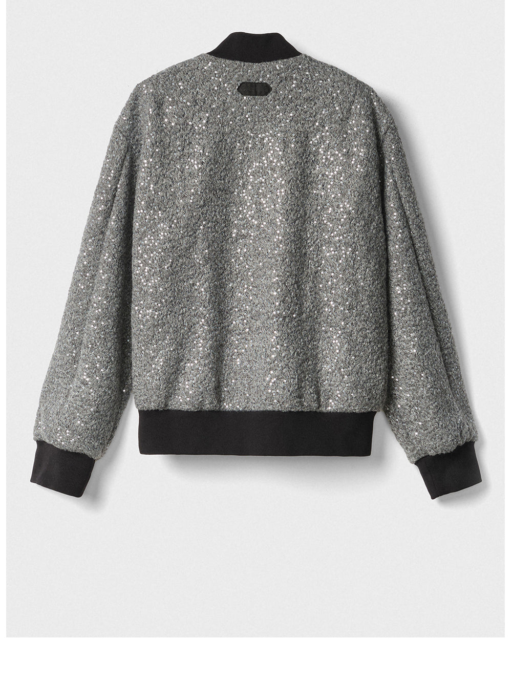 Gaëlle Paris Bomber Gaelle Con Paillettes da Donna - Grigio