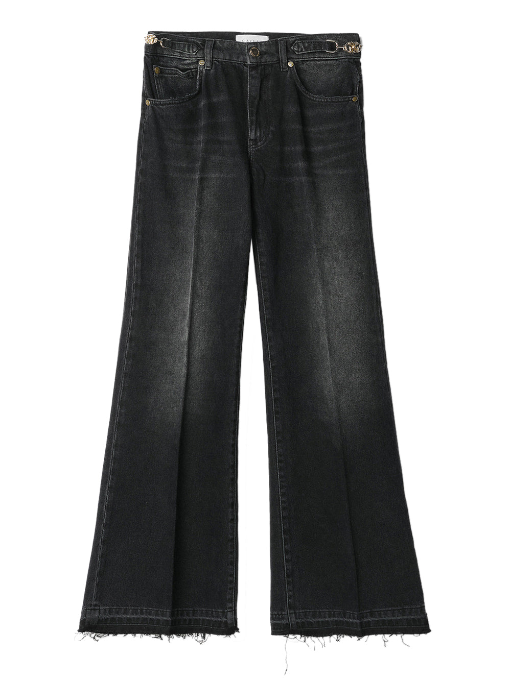 Gaëlle Paris Jeans a Palazzo Gaelle da Donna - Nero