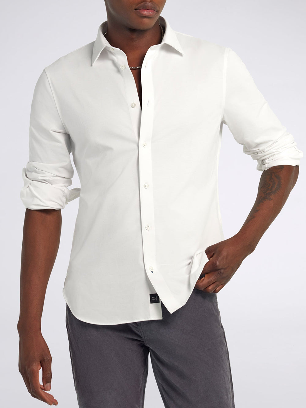 Camicia Classica Gas da Uomo - Bianco