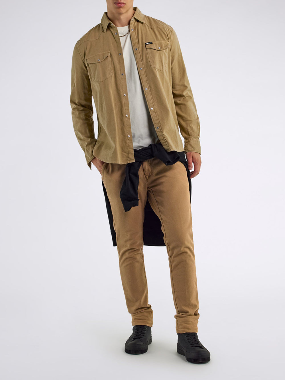 Camicia Casual Gas da Uomo - Beige