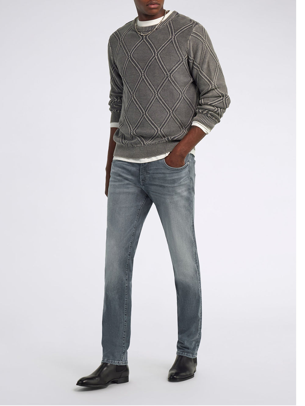 Jeans Slim Gas da Uomo - Denim