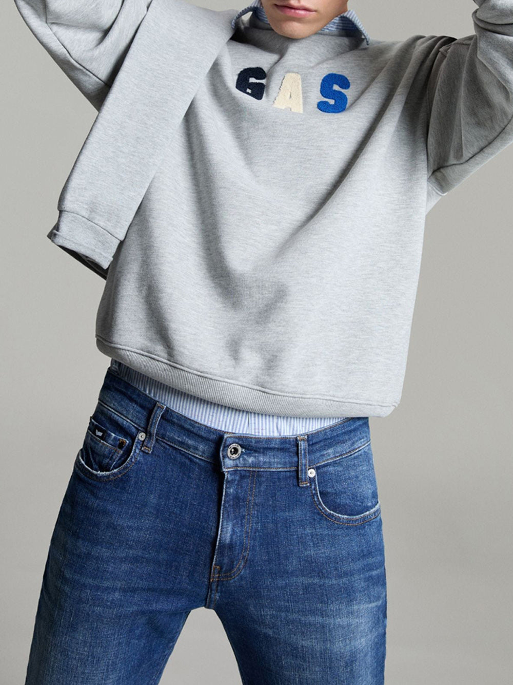 Felpa Gas da Uomo - Grigio