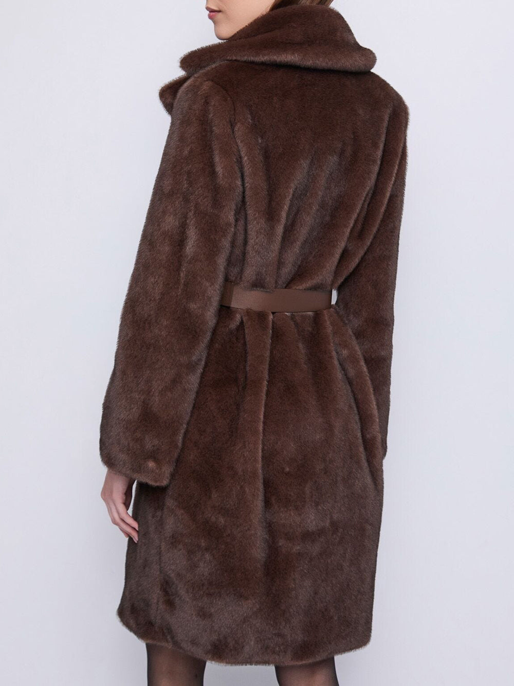 Gaudì Cappotto Gaudi Ecopelliccia da Donna - Marrone