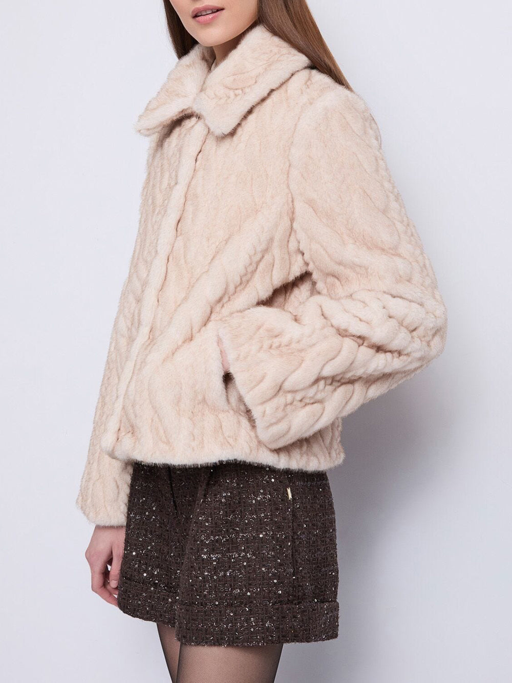 Gaudì Pelliccia Gaudi Ecologica da Donna - Beige