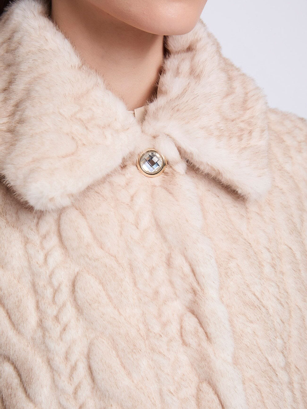 Gaudì Pelliccia Gaudi Ecologica da Donna - Beige