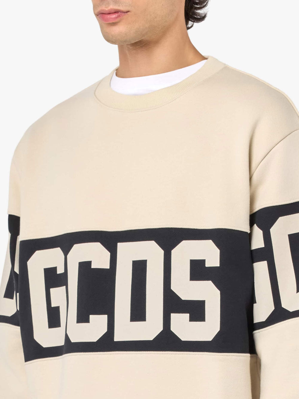 Felpa Gcds da Uomo - Avorio