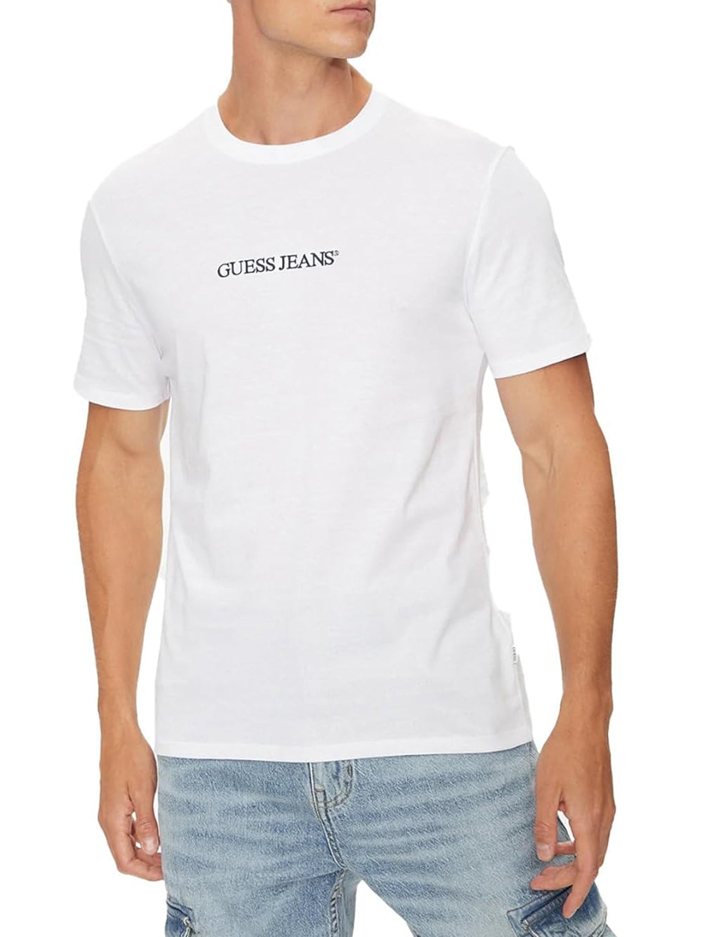 GUESS JEANS T-shirt Uomo Mod. M4YI52 K8HM0 G011 Bianco