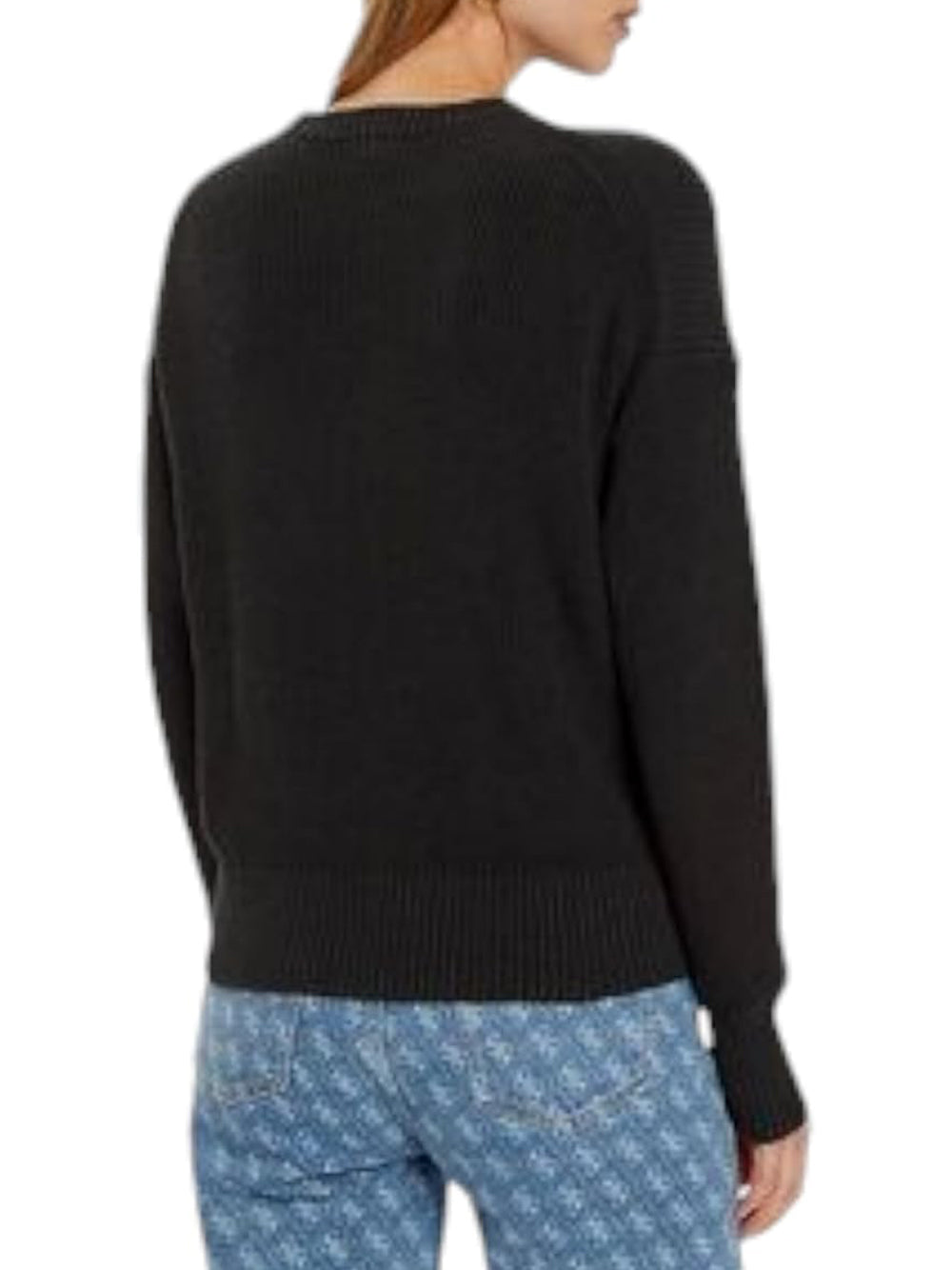 GUESS JEANS Maglia Donna Mod. W4BR08 Z3HM1 JBLK Nero