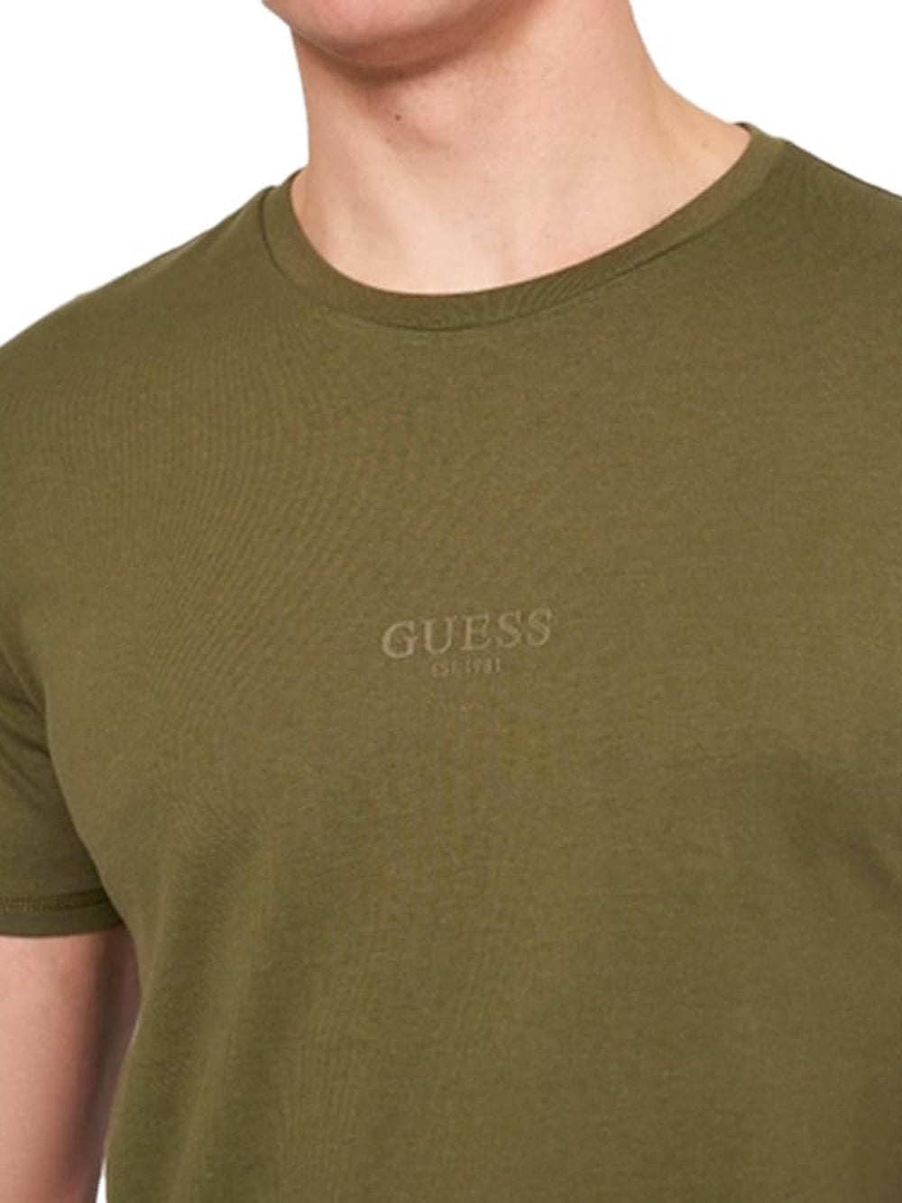 Guess T-shirt Uomo Mod. M2YI72 I3Z14 G896 Army Verde