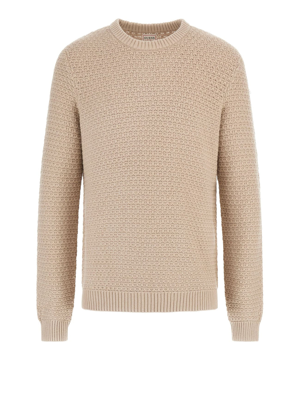Pullover Guess Open Stitch Arlo da Uomo - Beige