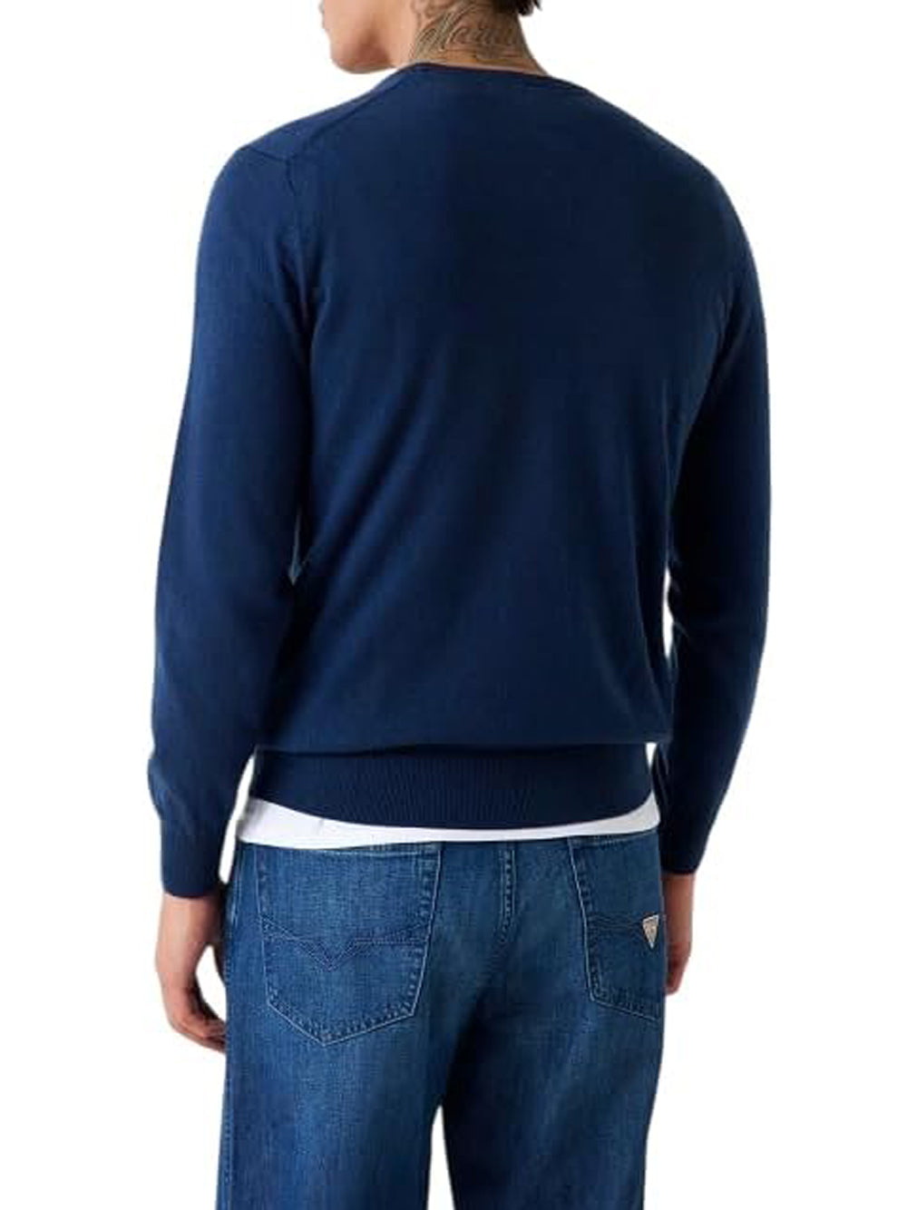 Guess Maglione Girocollo Uomo Mod. M5YR26 Z0122 G7EG AVION Blu