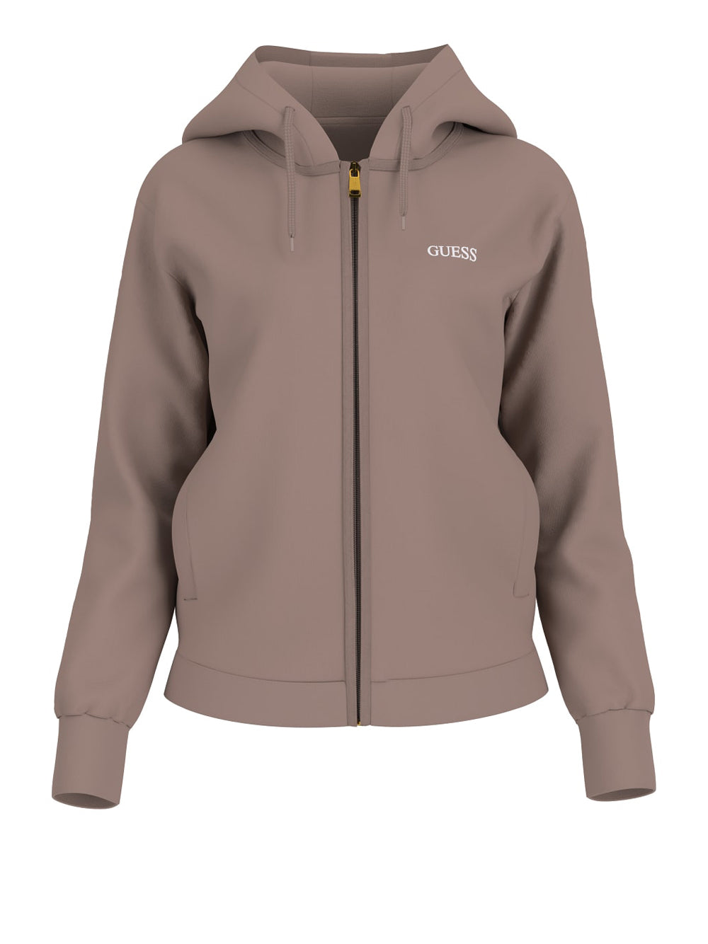 Felpa Zip Guess Sofia da Donna - Marrone