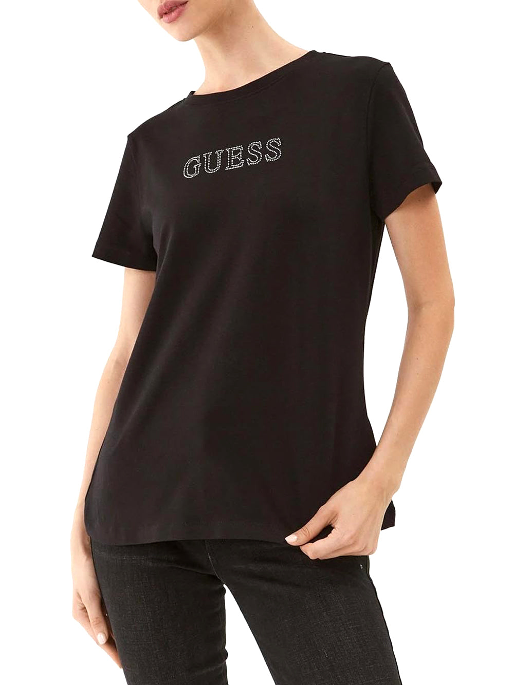 Guess T-shirt Donna Mod. V3BI11 J1314 JBLK Nero