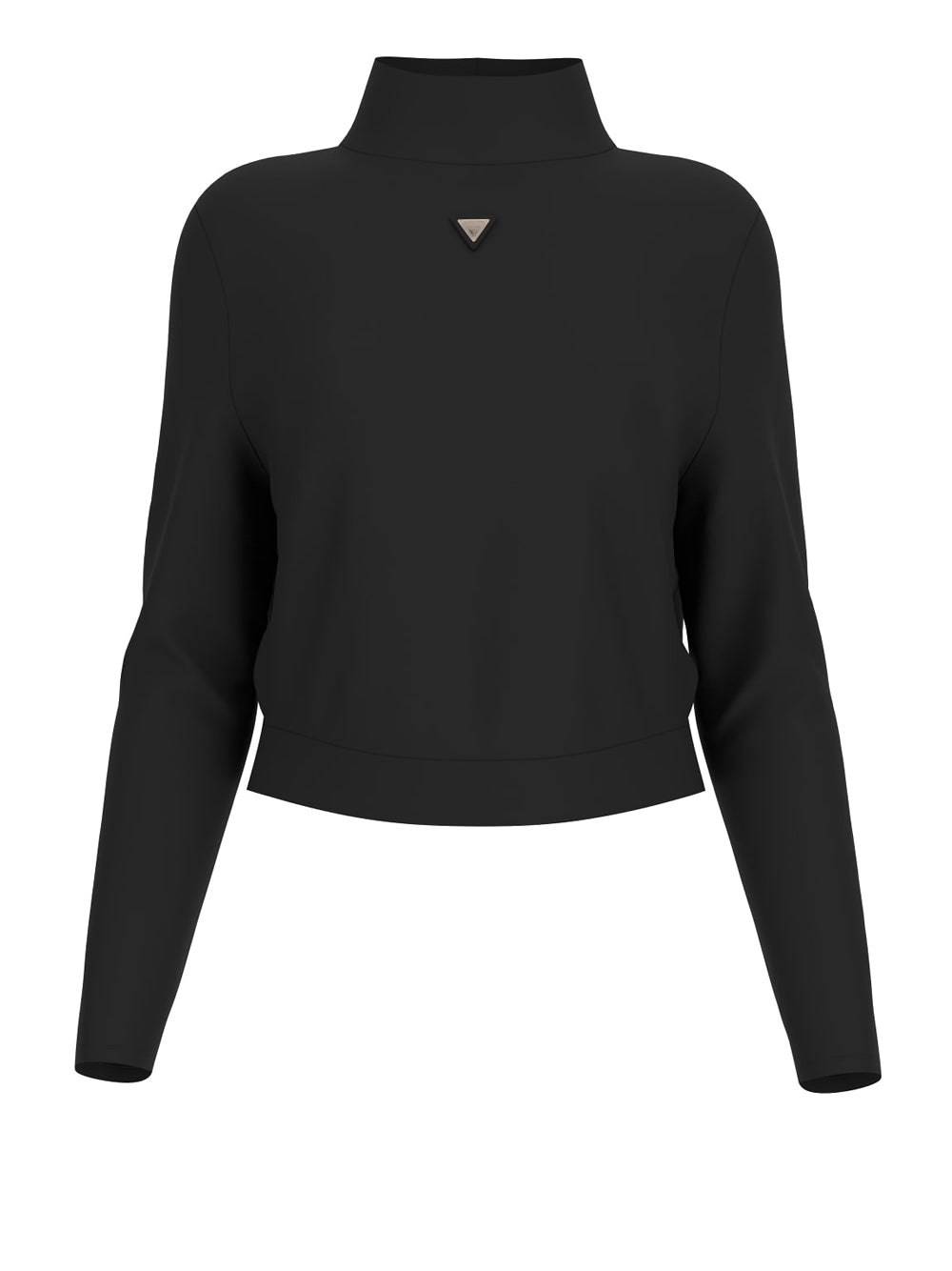 Felpa Guess Olympe High Neck da Donna - Nero