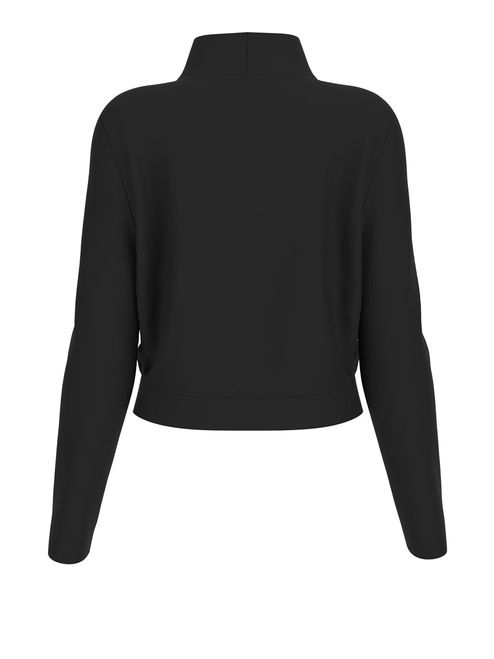 Felpa Guess Olympe High Neck da Donna - Nero