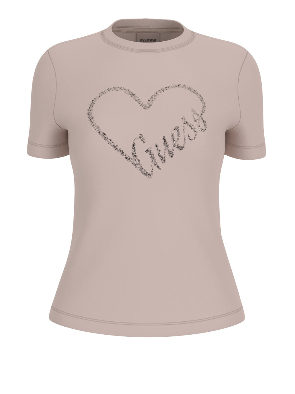 T-shirt Guess Love da Donna - Beige