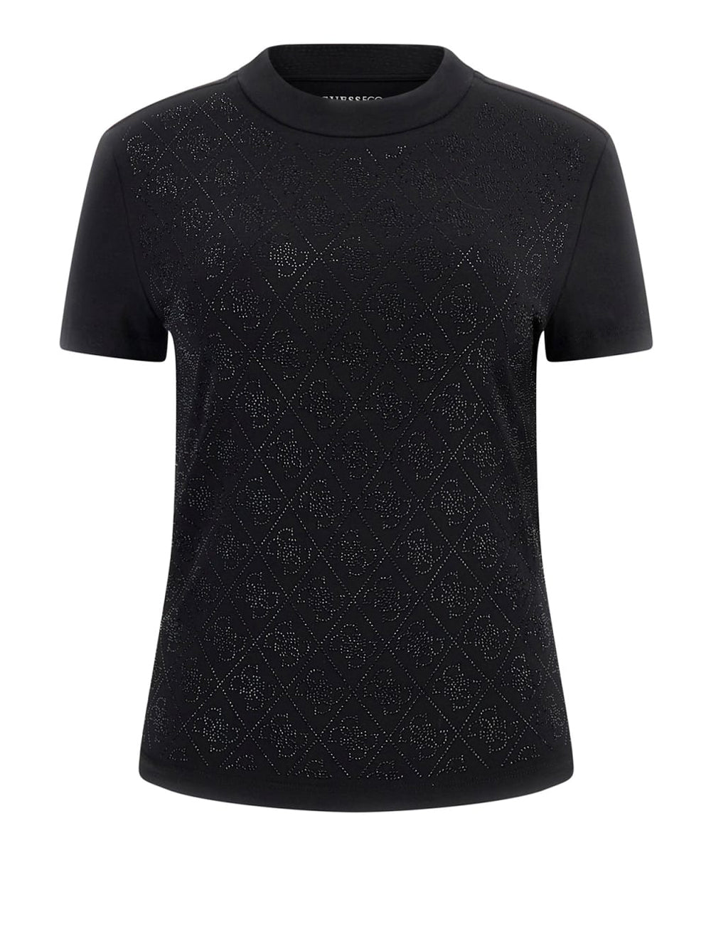T-shirt Guess All Over 4G da Donna - Nero