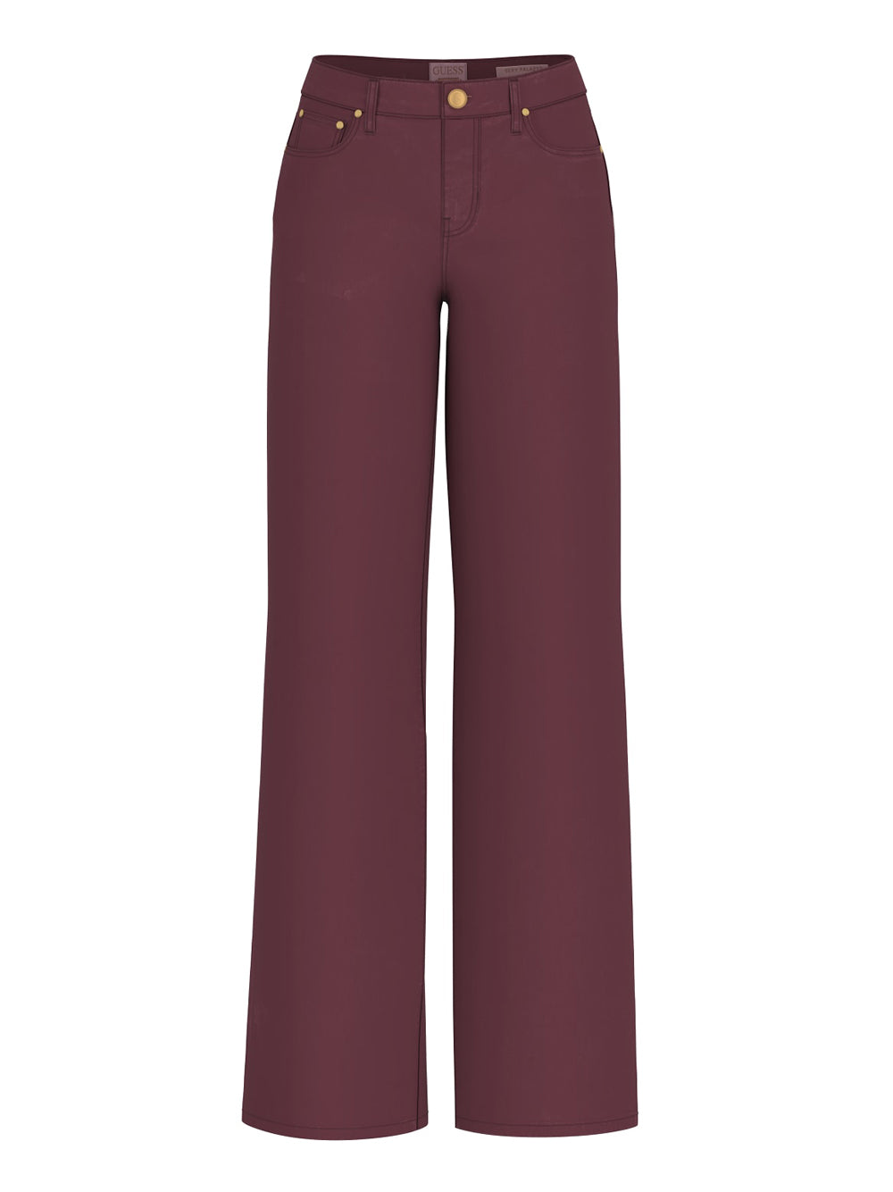 Jeans Wide Guess da Donna - Bordeaux