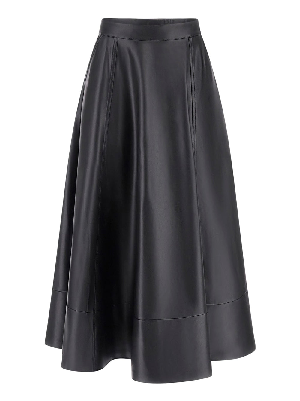 Gonna Longuette Guess Delores Maxi Circle da Donna - Nero