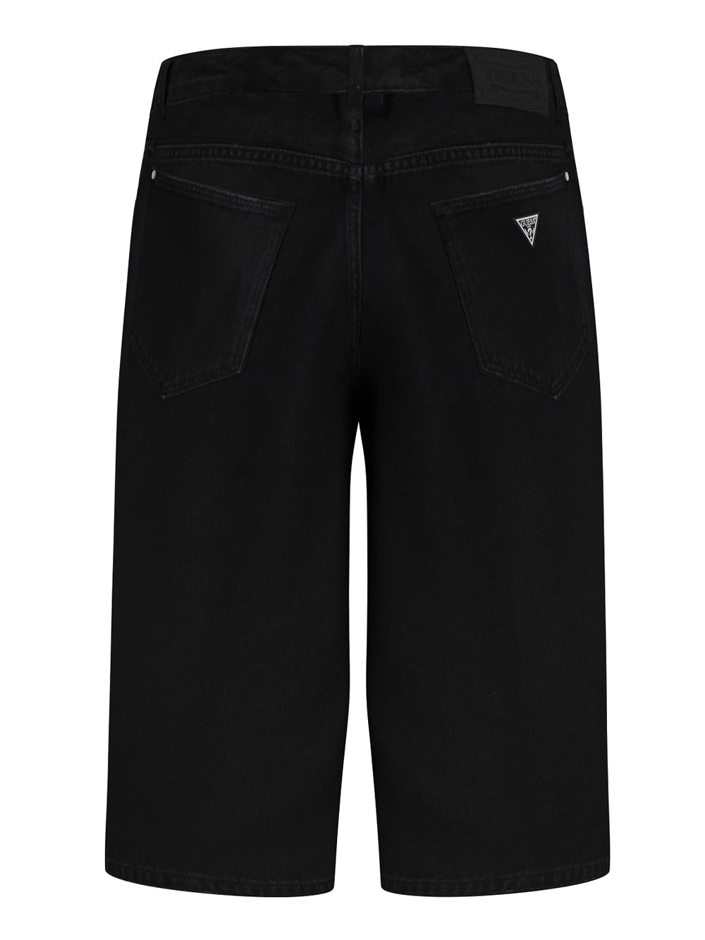 Shorts Jeans Guess Baggy da Donna - Nero