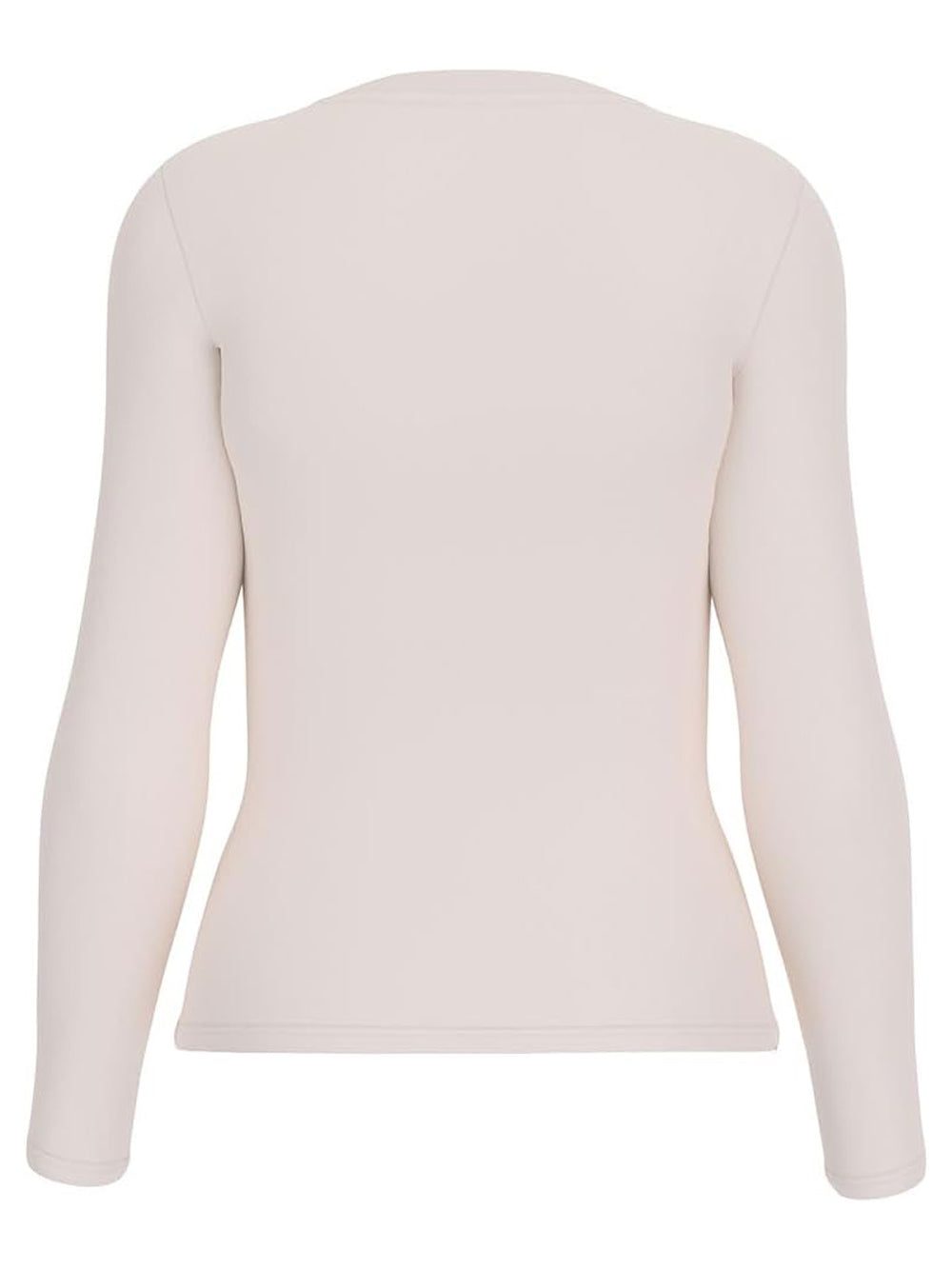 Guess T-shitr Manica Lunnga Donna Mod. W5BI75 J1314 G012 Panna Avorio