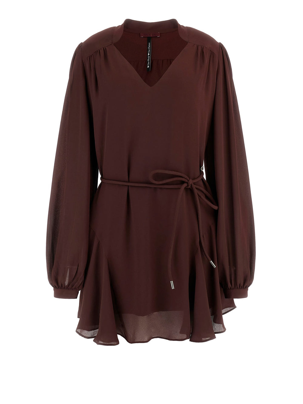 Vestito Mini Guess Wanda Flare da Donna - Marrone