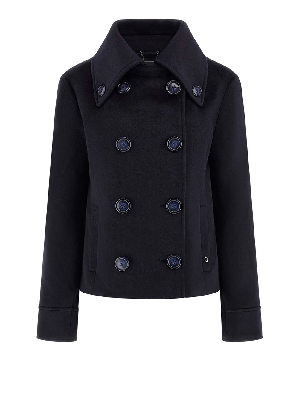 Cappotto Guess Melissa Crop da Donna - Blu