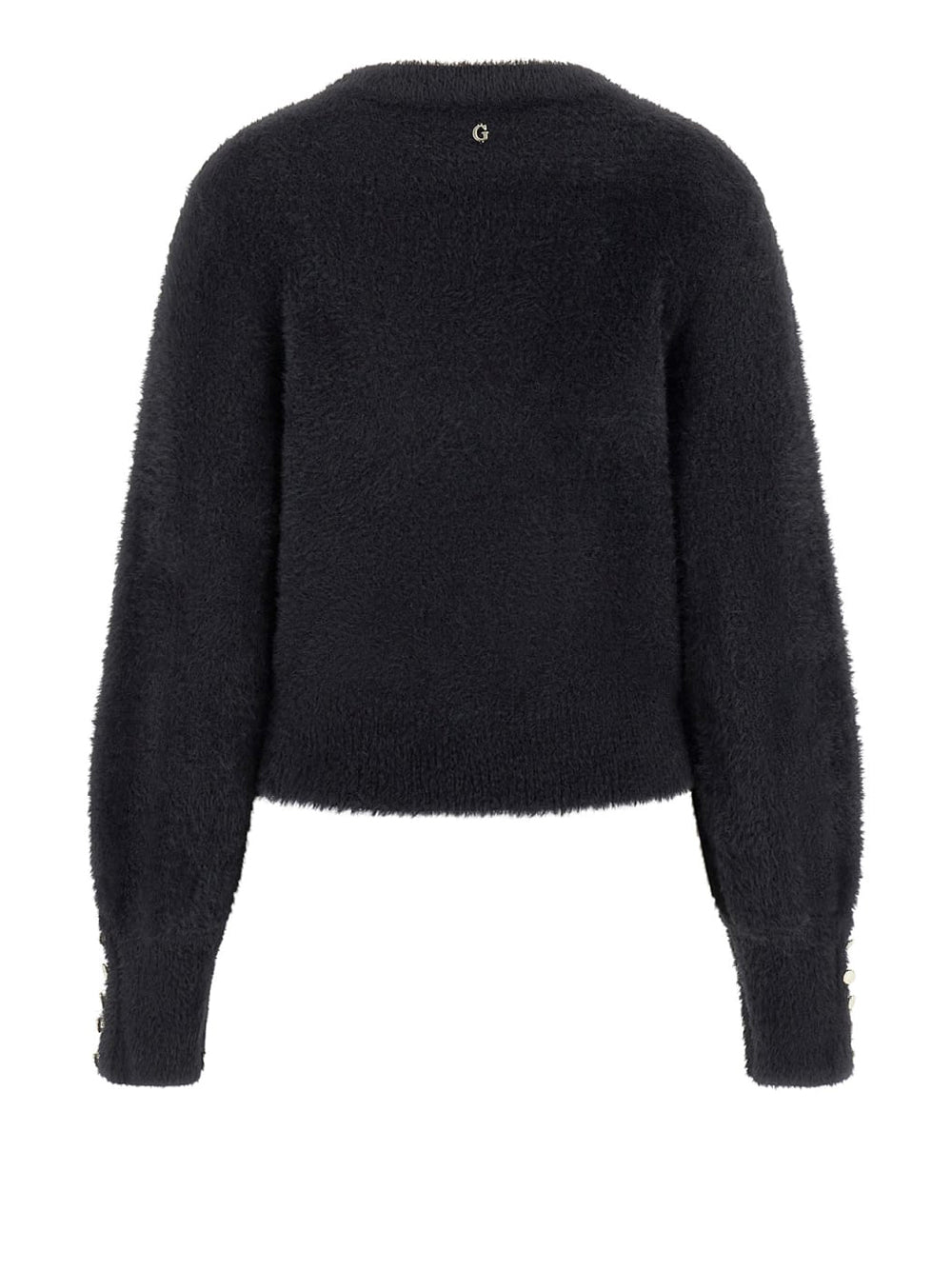 Maglia Guess Yuki Fuz Cut Out da Donna - Nero