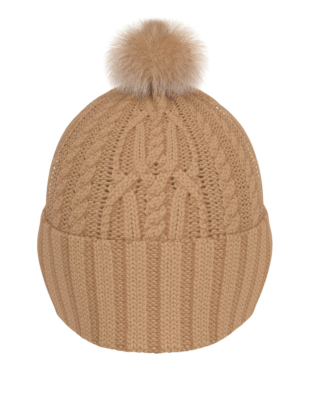 Berretto Guess Kendra Cable da Donna - Beige