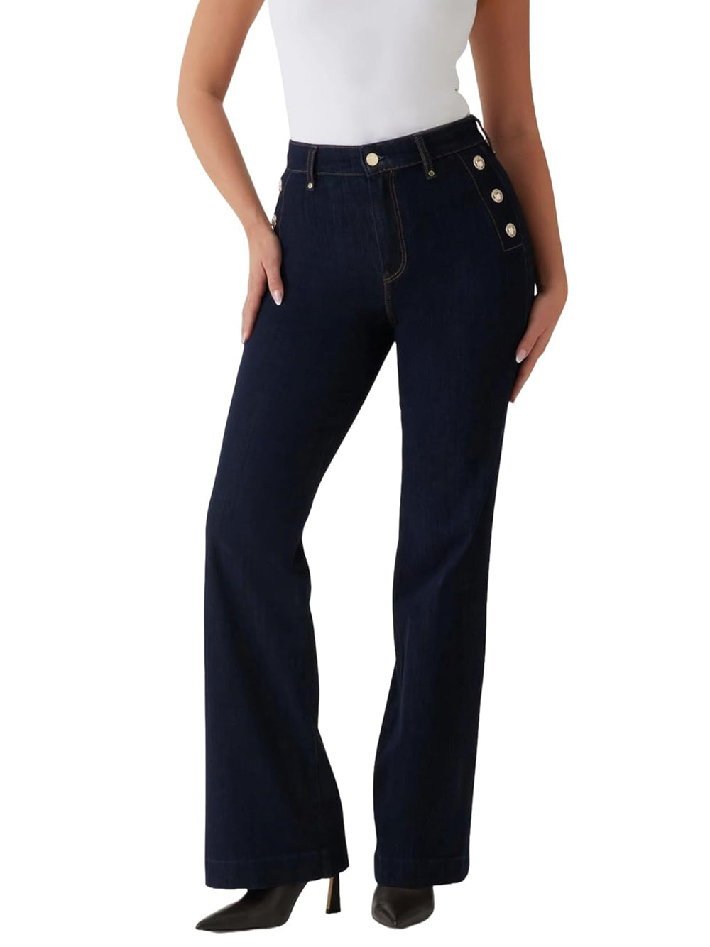 Guess Pantalone Donna Mod. W5RA0P D5PW1 BFIN Denim Blu