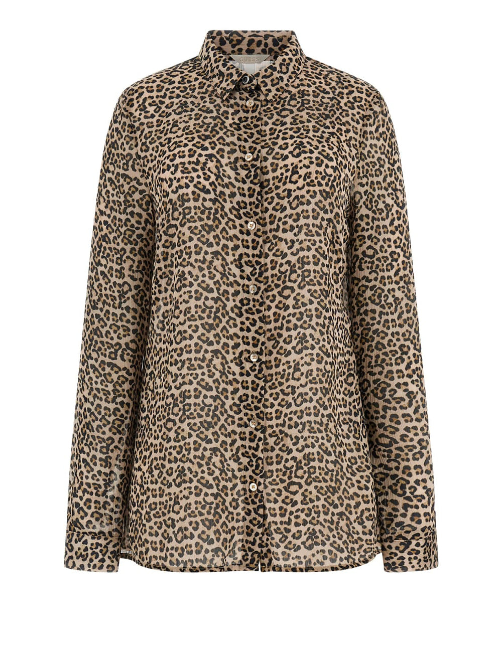 Camicia Fantasia Guess Clouis da Donna - Maculato Marrone