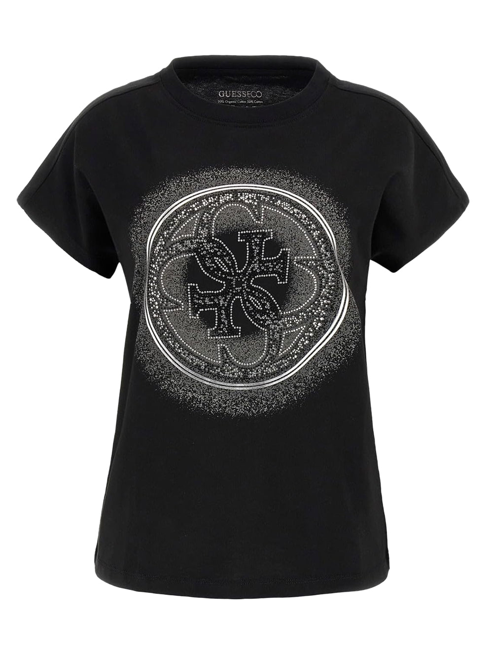 Guess T-shirt Donna Mod. W5YI14 I3Z14 JBLK Nero