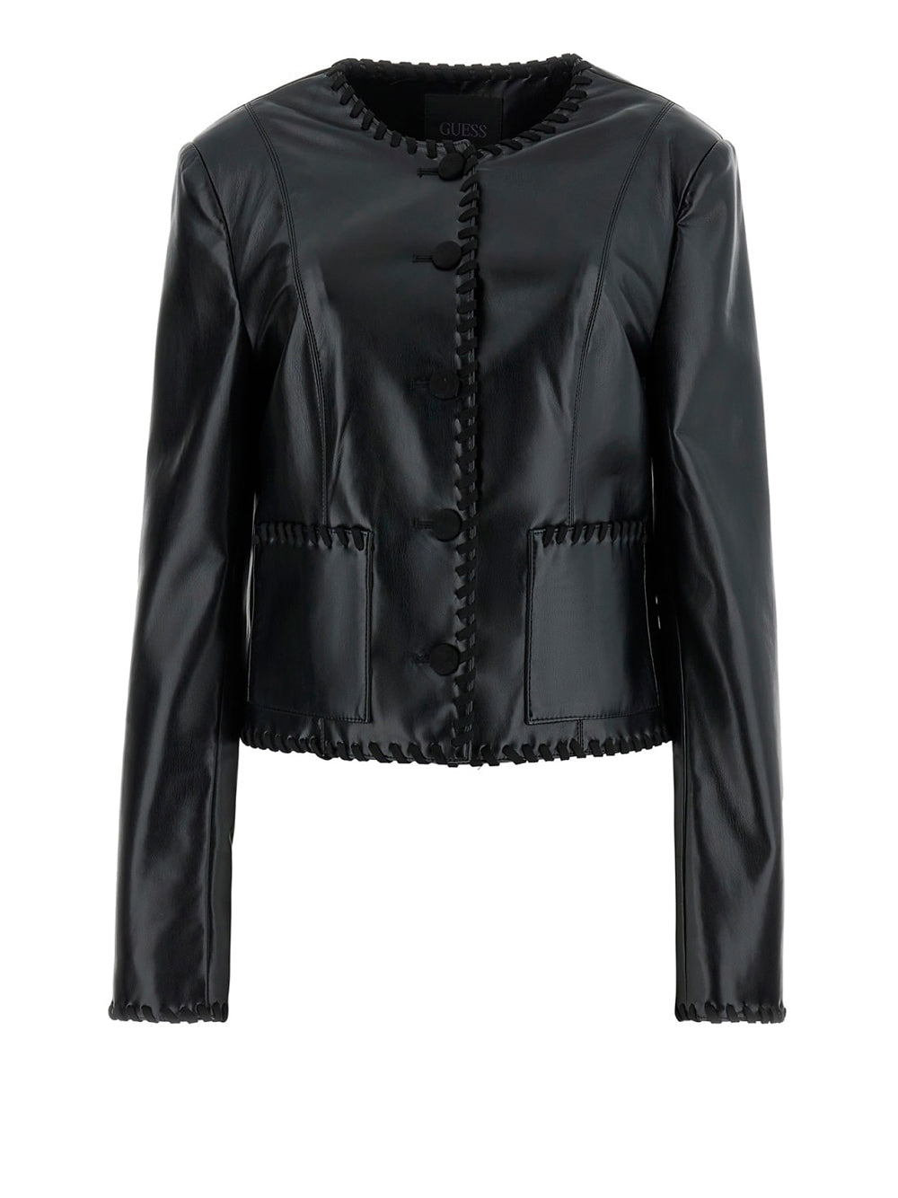 Giubbino Guess Leontine Embro Stitch da Donna - Nero
