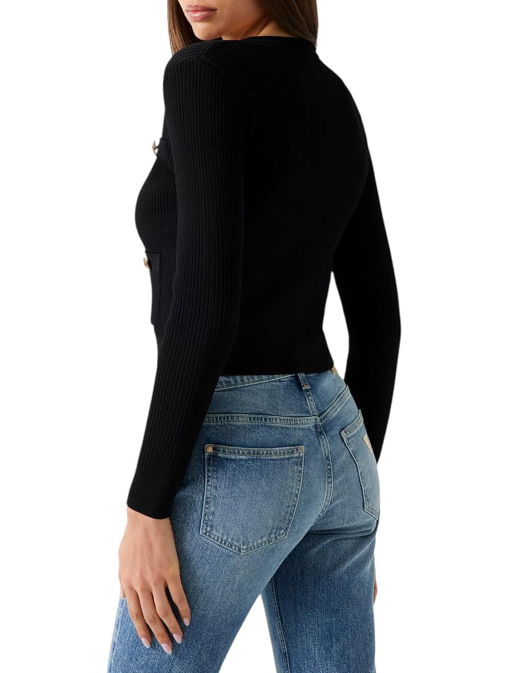 Guess Cardigan Donna Mod. W5YR09 Z0130 JBLK Nero