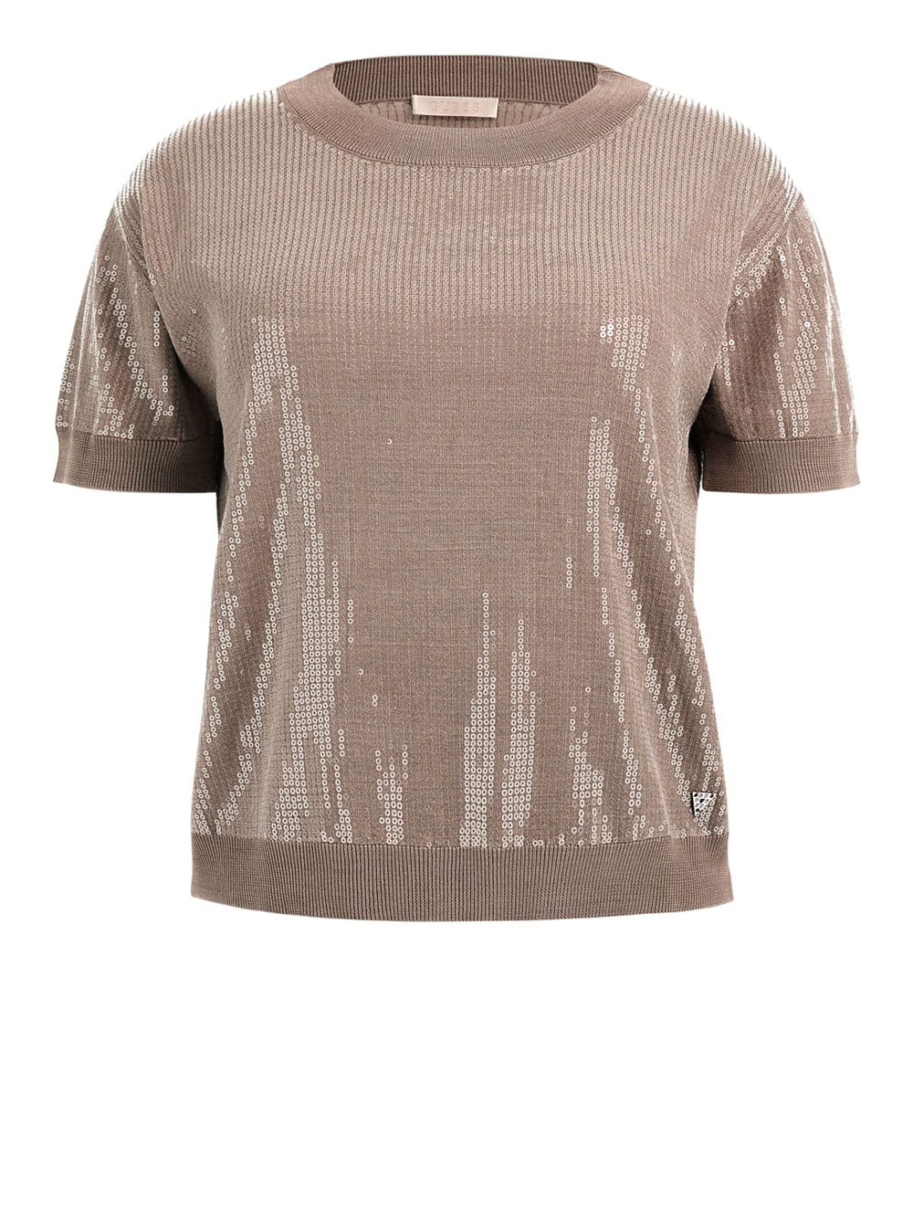 Maglia Guess Juniper Sequins da Donna - Marrone