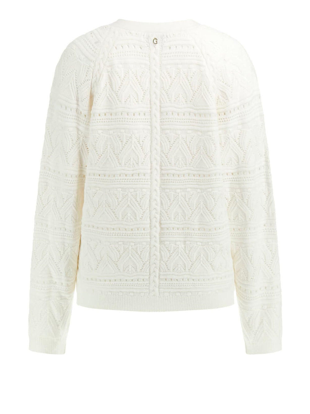 Cardigan Guess Pointelle Amelia da Donna - Bianco