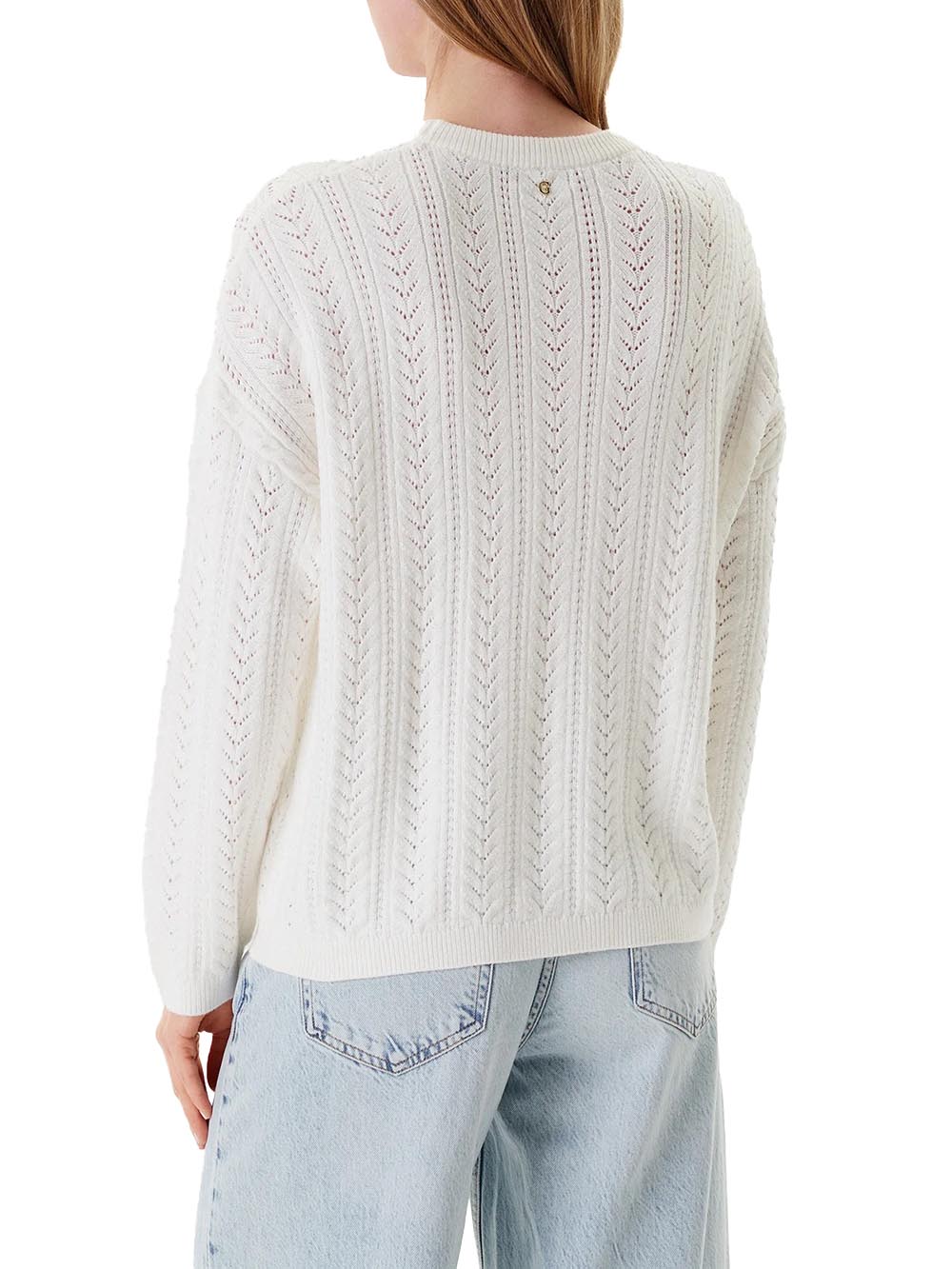 Guess Maglione Donna Mod. W5YR56 Z2ZK2 G106 Panna Avorio