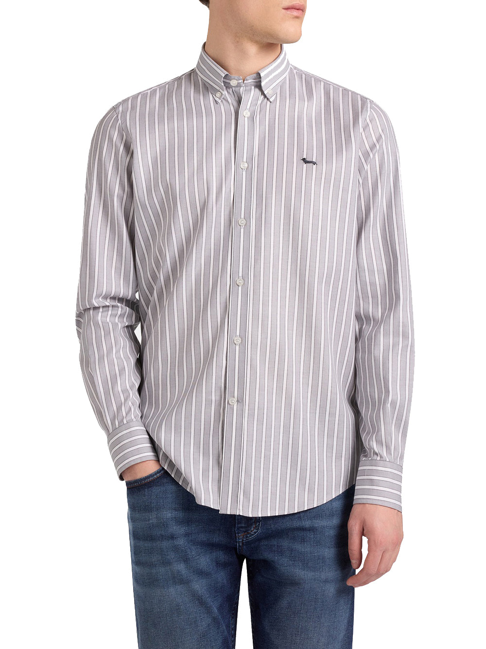 Camicia Casual Harmont & Blaine da Uomo - Grigio
