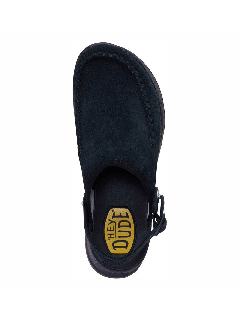 Ciabatte Hey Dude Delray Clog Suede da Donna - Nero