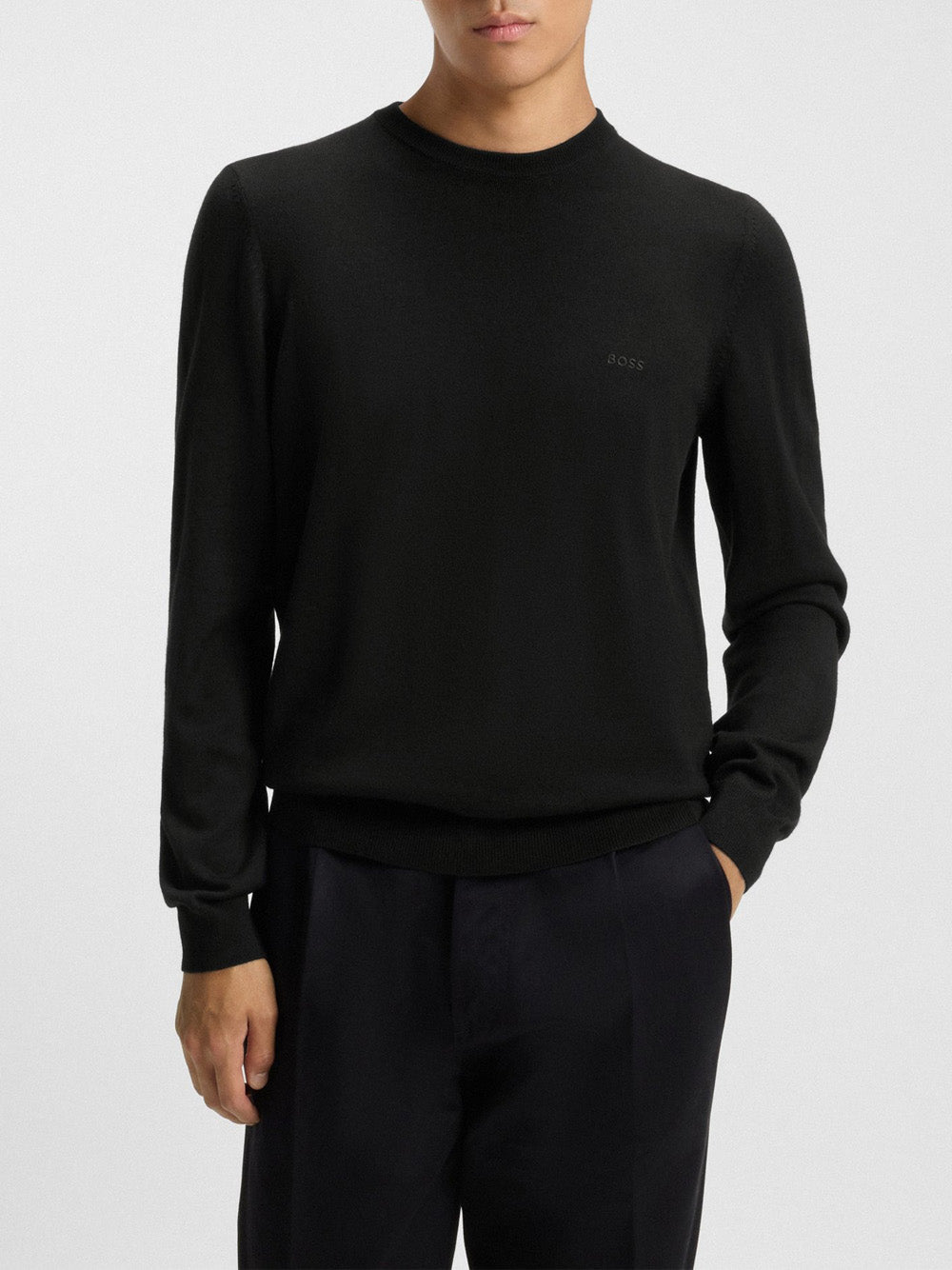 Maglione Hugo Boss Botto da Uomo - Nero
