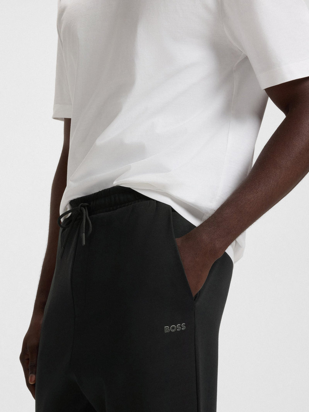 Pantalone Tuta Hugo Boss Hadiko da Uomo - Nero