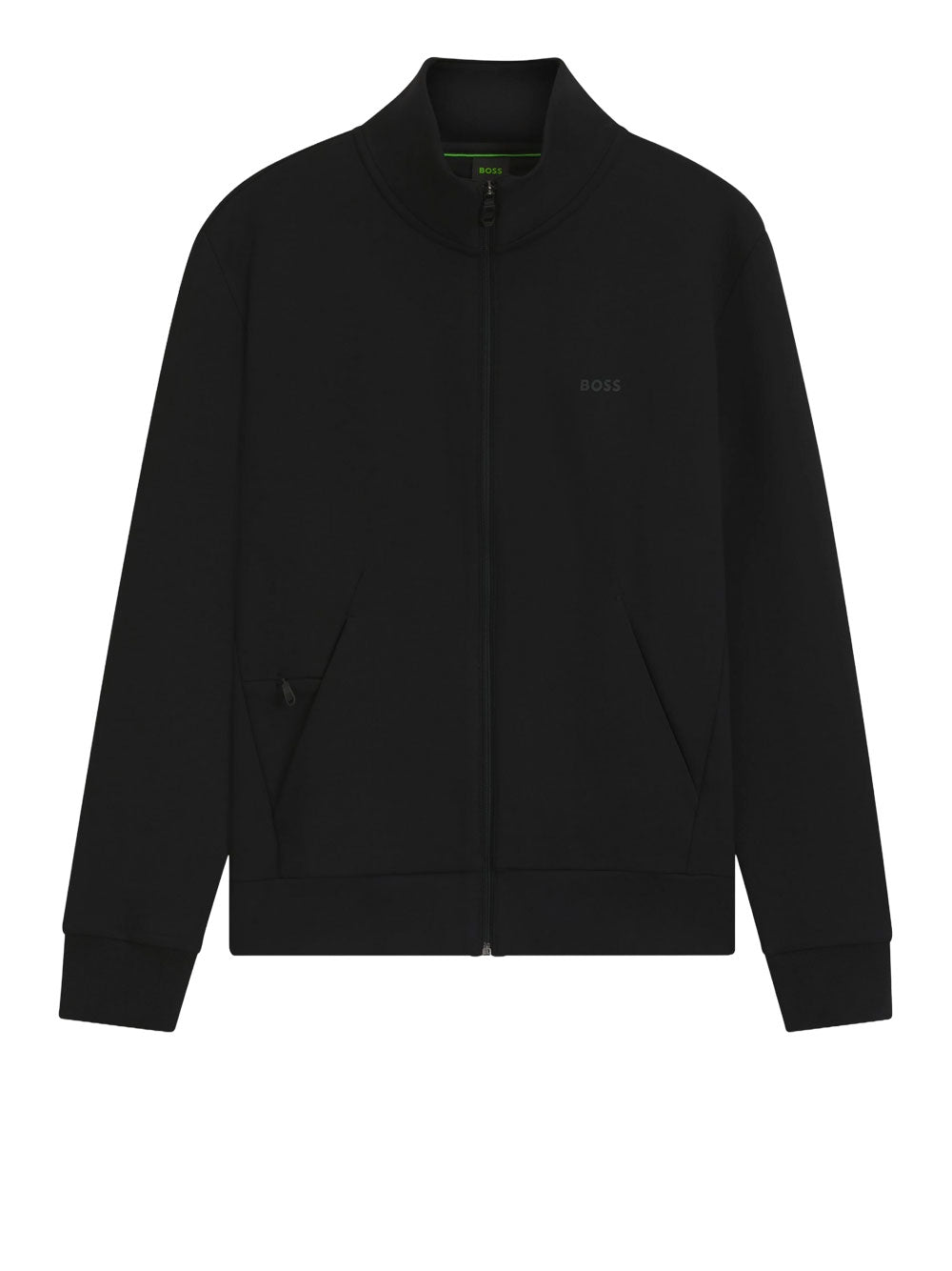 Felpa Zip Hugo Boss da Uomo - Nero