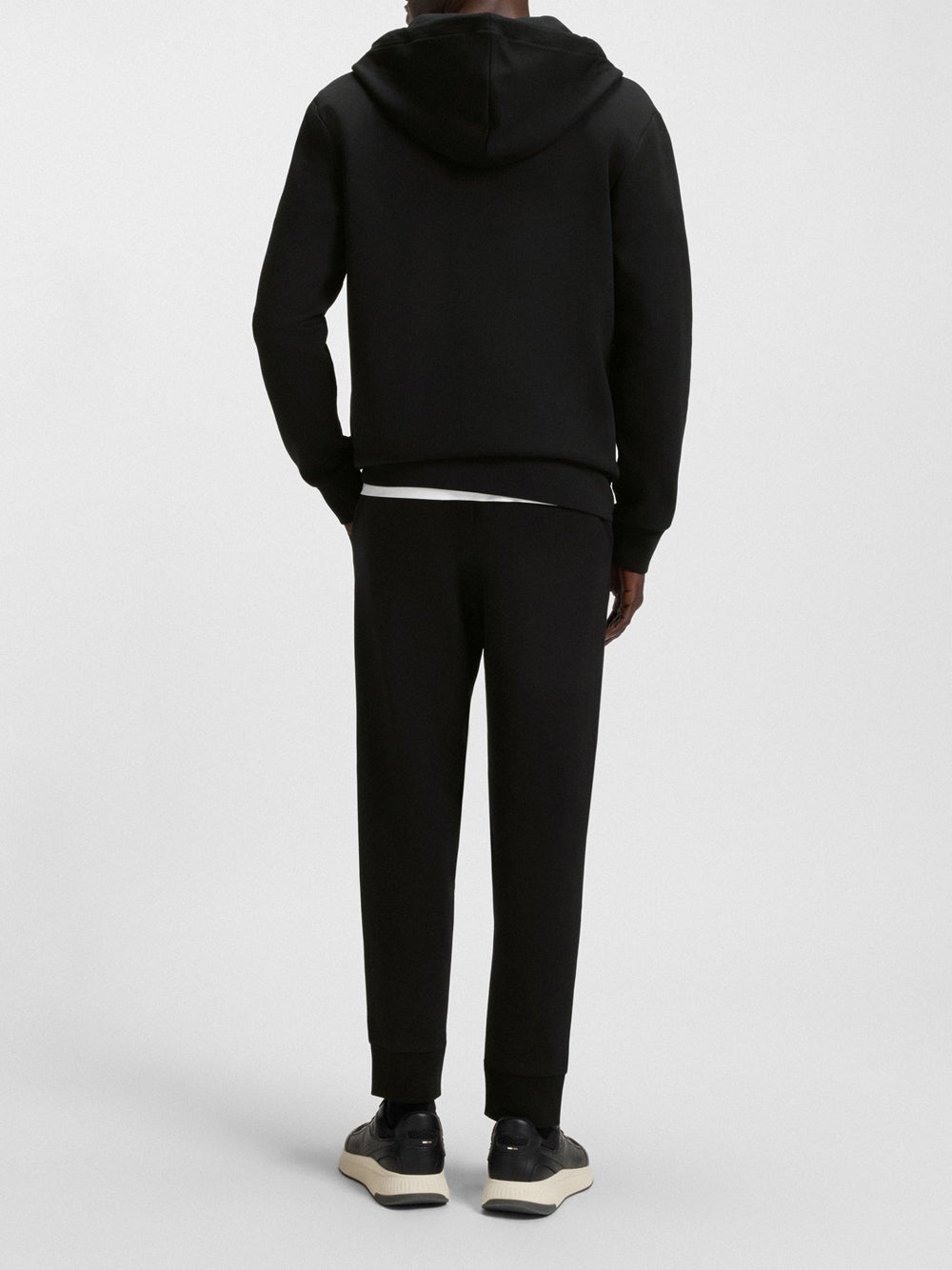 Felpa Zip Hugo Boss Saggy da Uomo - Nero