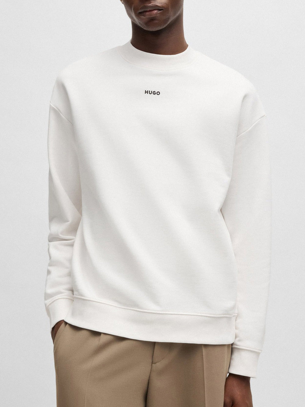 Felpa Hugo Boss Dapocrew da Uomo - Avorio