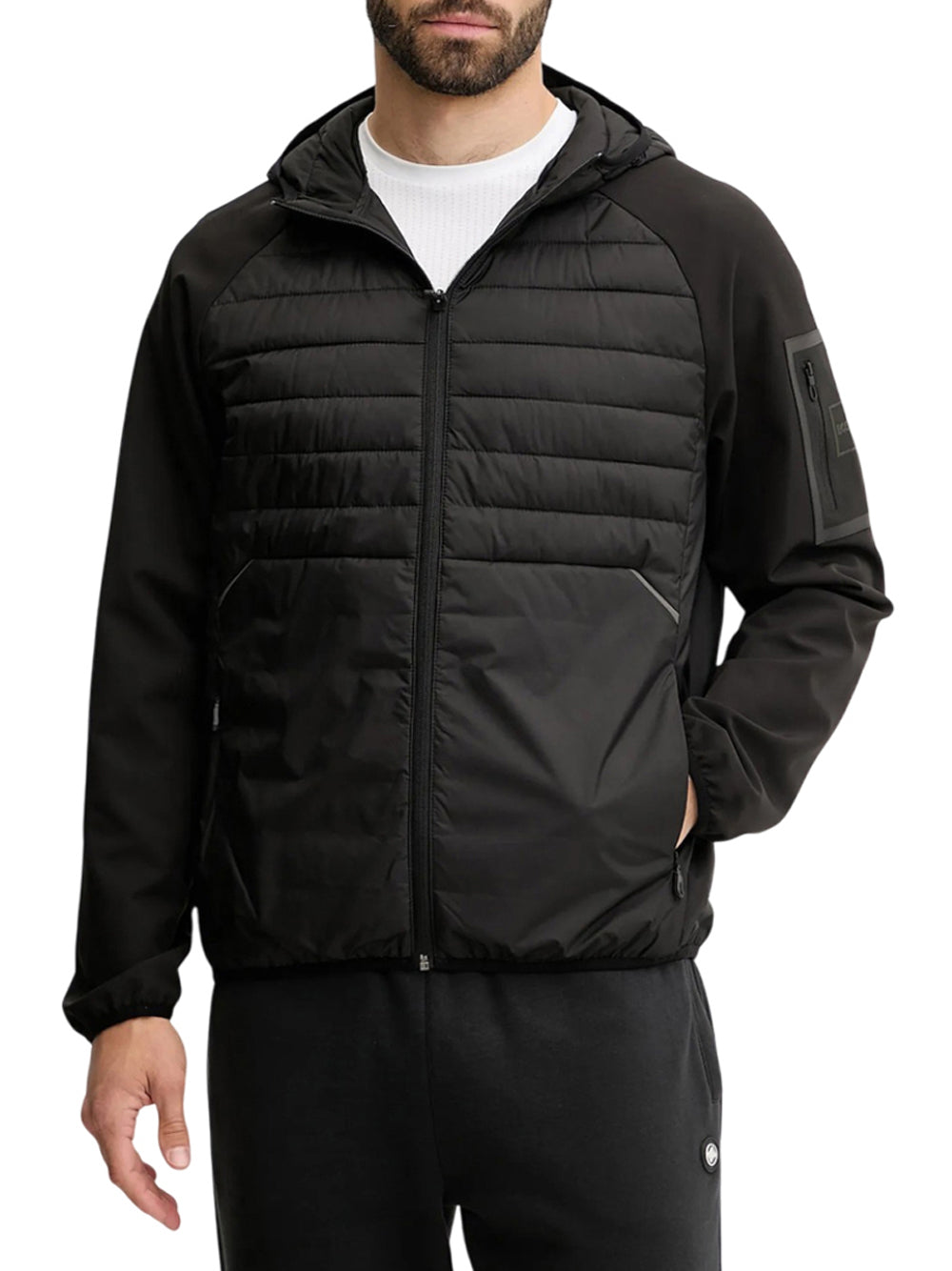 Giubbino Hugo Boss Urbanex Hybrid da Uomo - Nero