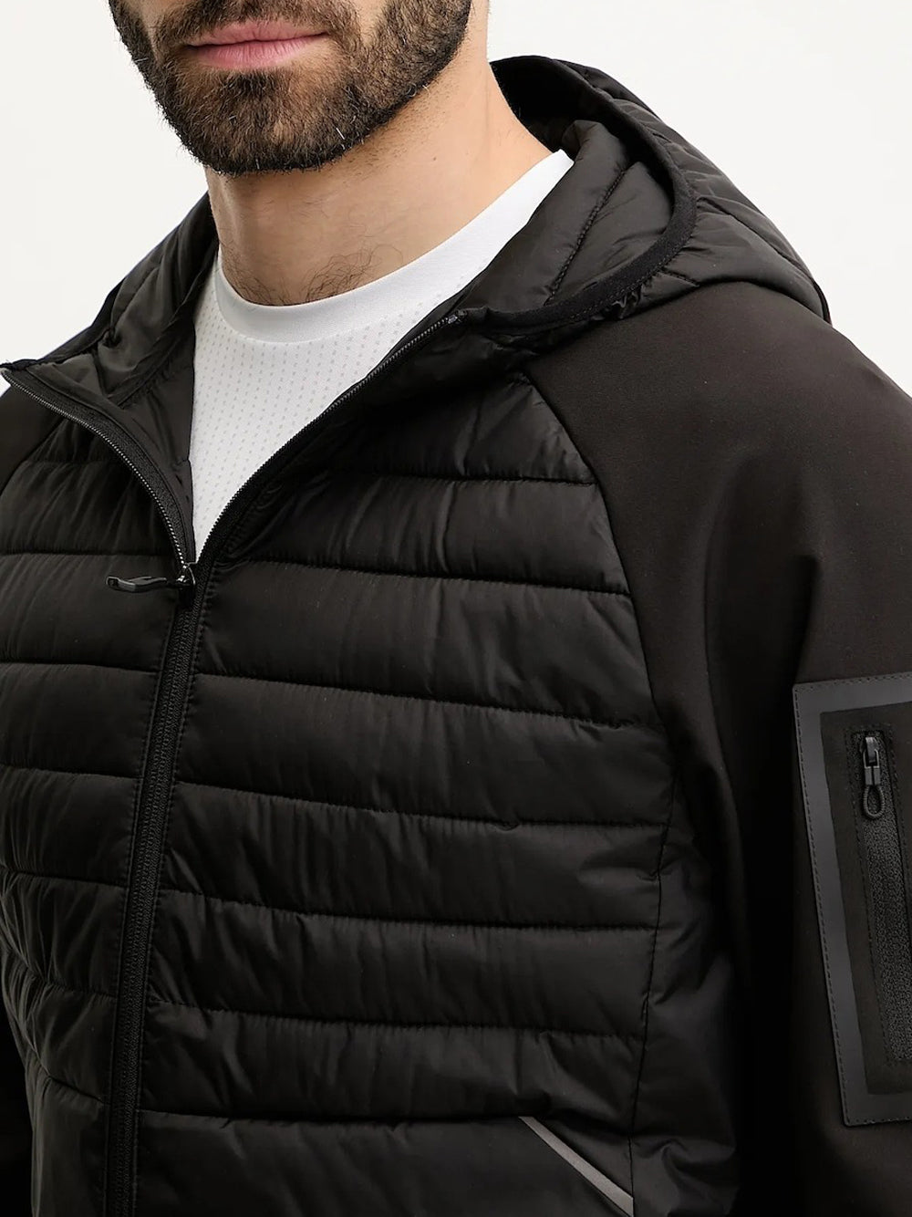 Giubbino Hugo Boss Urbanex Hybrid da Uomo - Nero