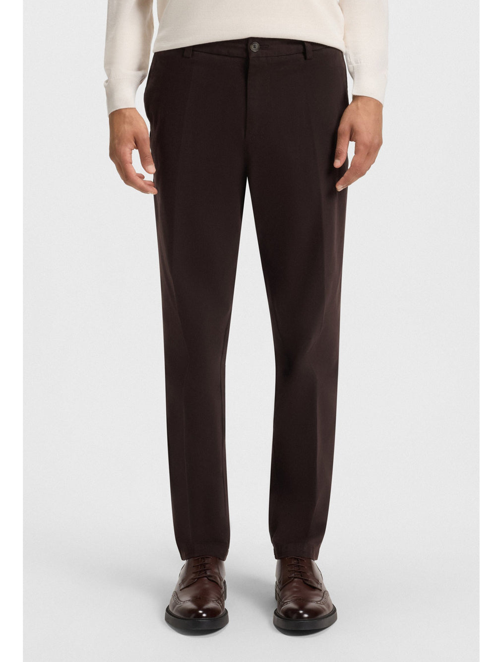Pantalone Chino Hugo Boss Kane da Uomo - Marrone