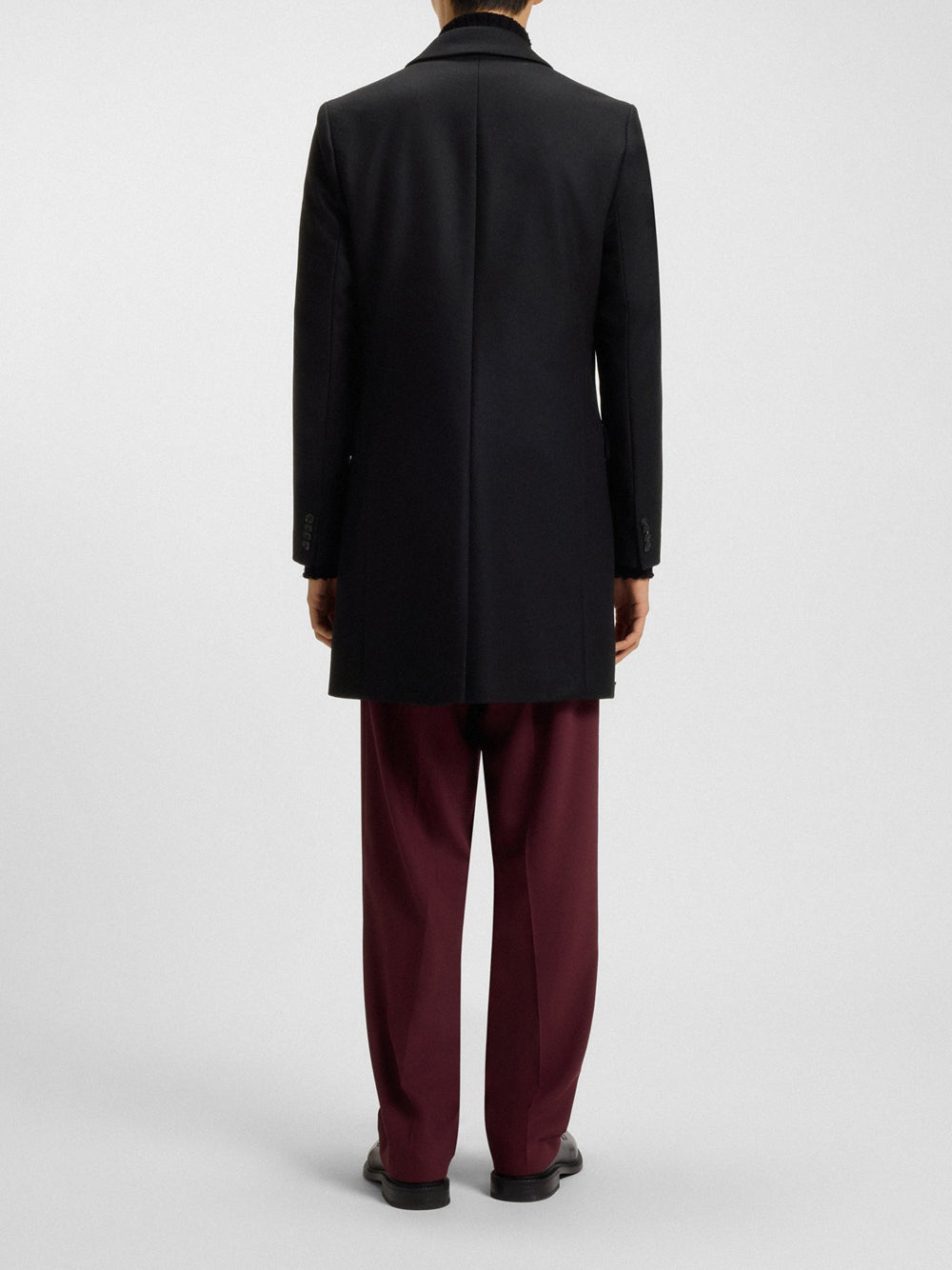 Cappotto Hugo Boss Migor da Uomo - Nero