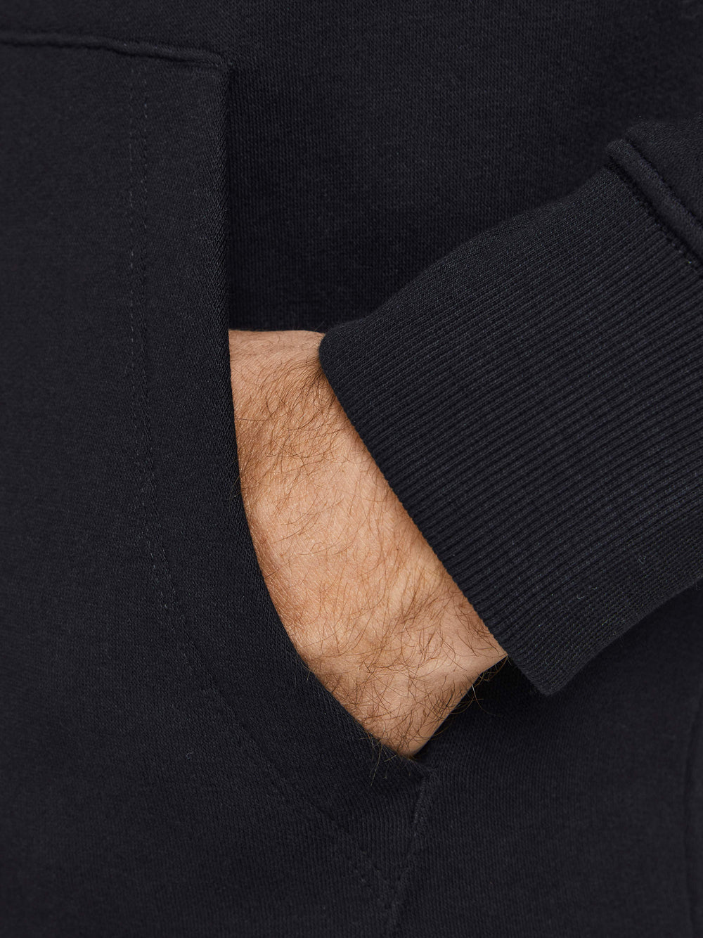 Felpa Cappuccio Jack e Jones da Uomo - Nero